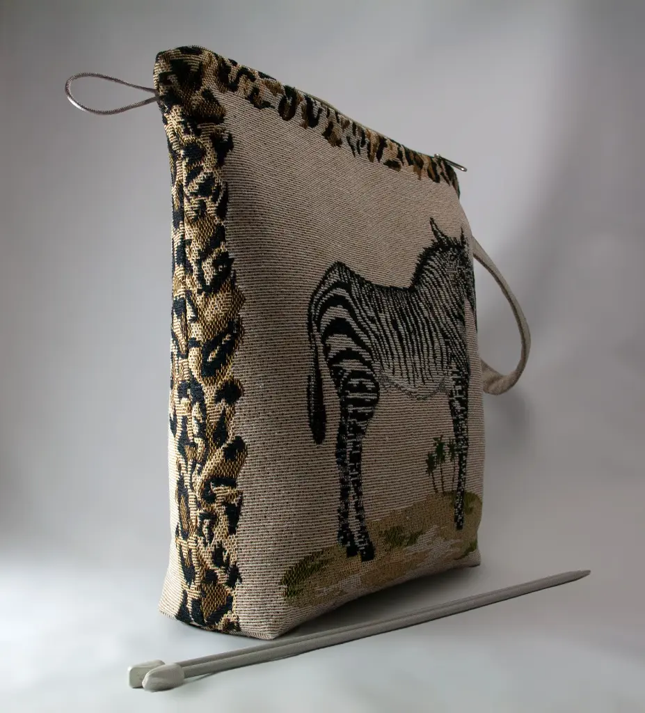 Zippered Zebra Beige Side.webp