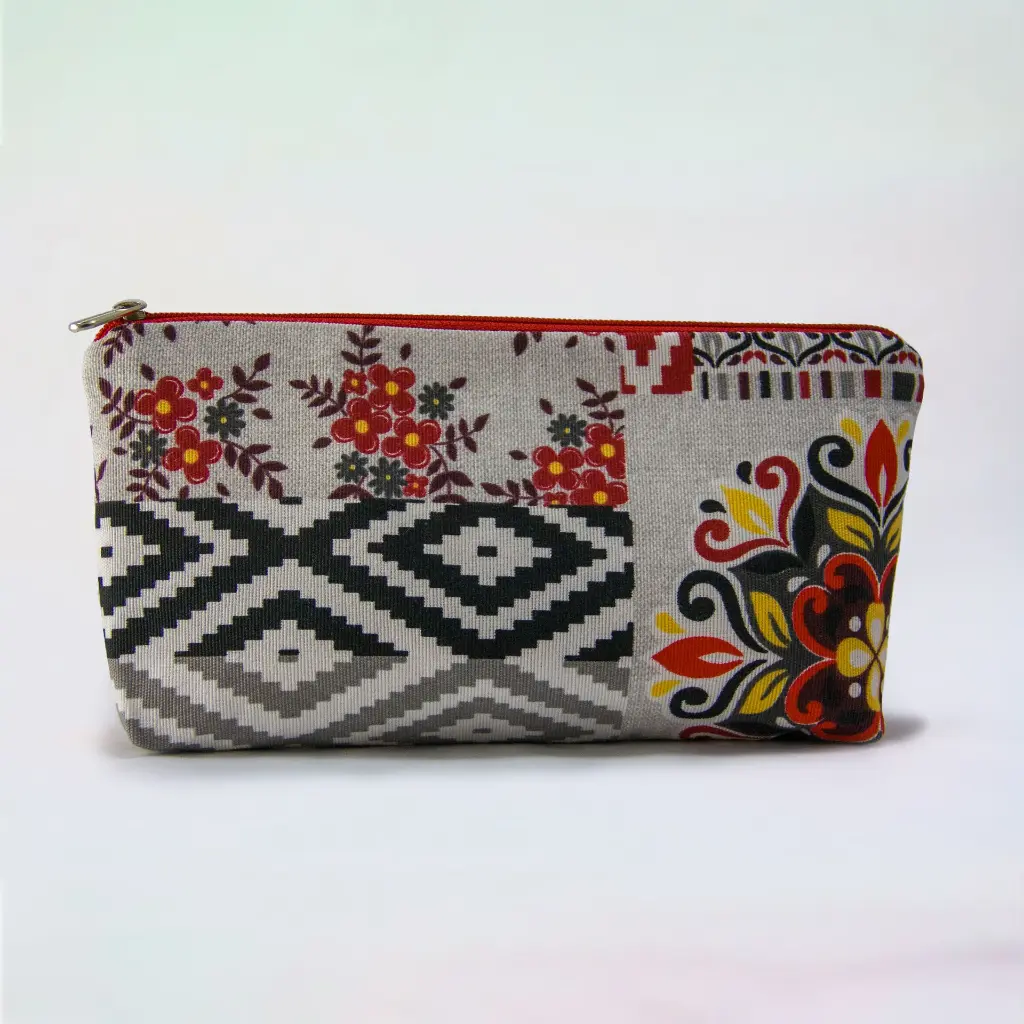 Back Side Front Zipper Notions Pouch Ethnic Ghey M.webp
